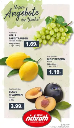 Vorschau von dem Prospekt des Geschäftes Rewe, gültig ab dem 16.02.2026