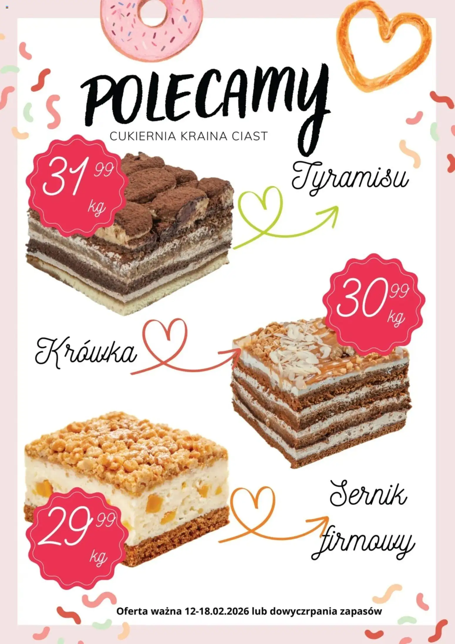 Pogląd gazetki "Promocja - Ciasta Kraina Ciast" ze sklepu Prim Market ważnej od 12.02.2026