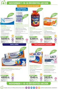 Alma Gyógyszertárak - Akciós újság Alma Gyógyszertárak megtekintése, amely érvényes 2025.11.01.-től | Oldal: 14