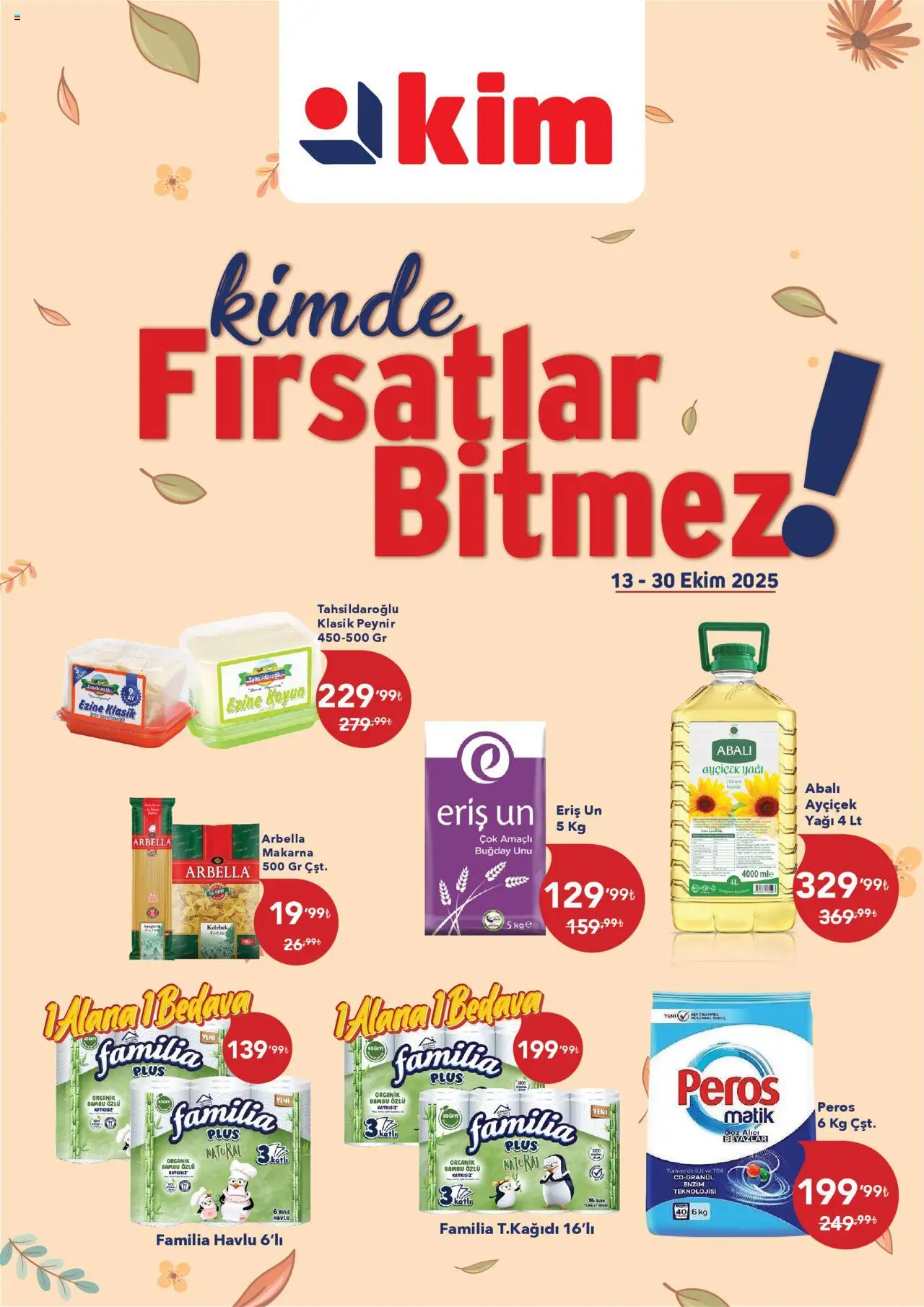 Kim Market Katalog - Ege Insert (13 Ekim 2025) > Broşür, Indirim - Sayfa numarası 1