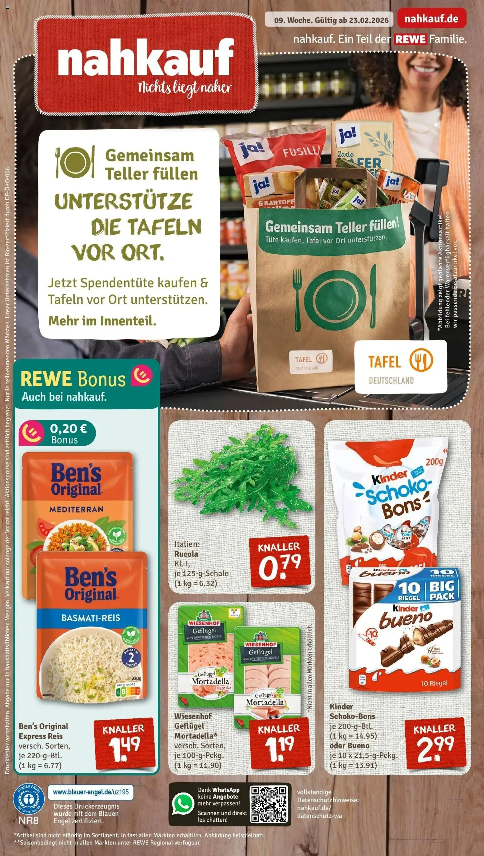 Vorschau von dem Prospekt des Geschäftes Rewe, gültig ab dem 22.02.2026