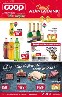 COOP - Akciós újság COOP megtekintése, amely érvényes 2025.12.04.-től
