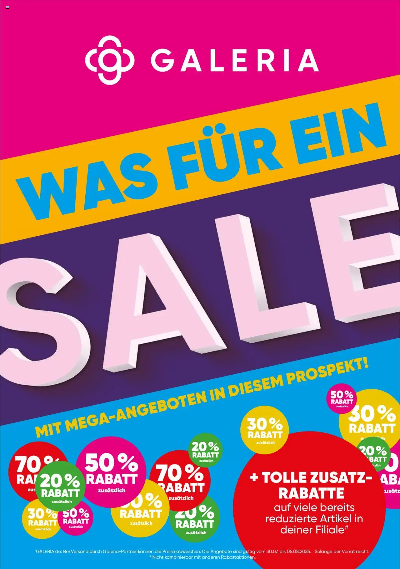 Galeria Karstadt Kaufhof Prospekt (vom 30.07.2025 - 05.08.2025)