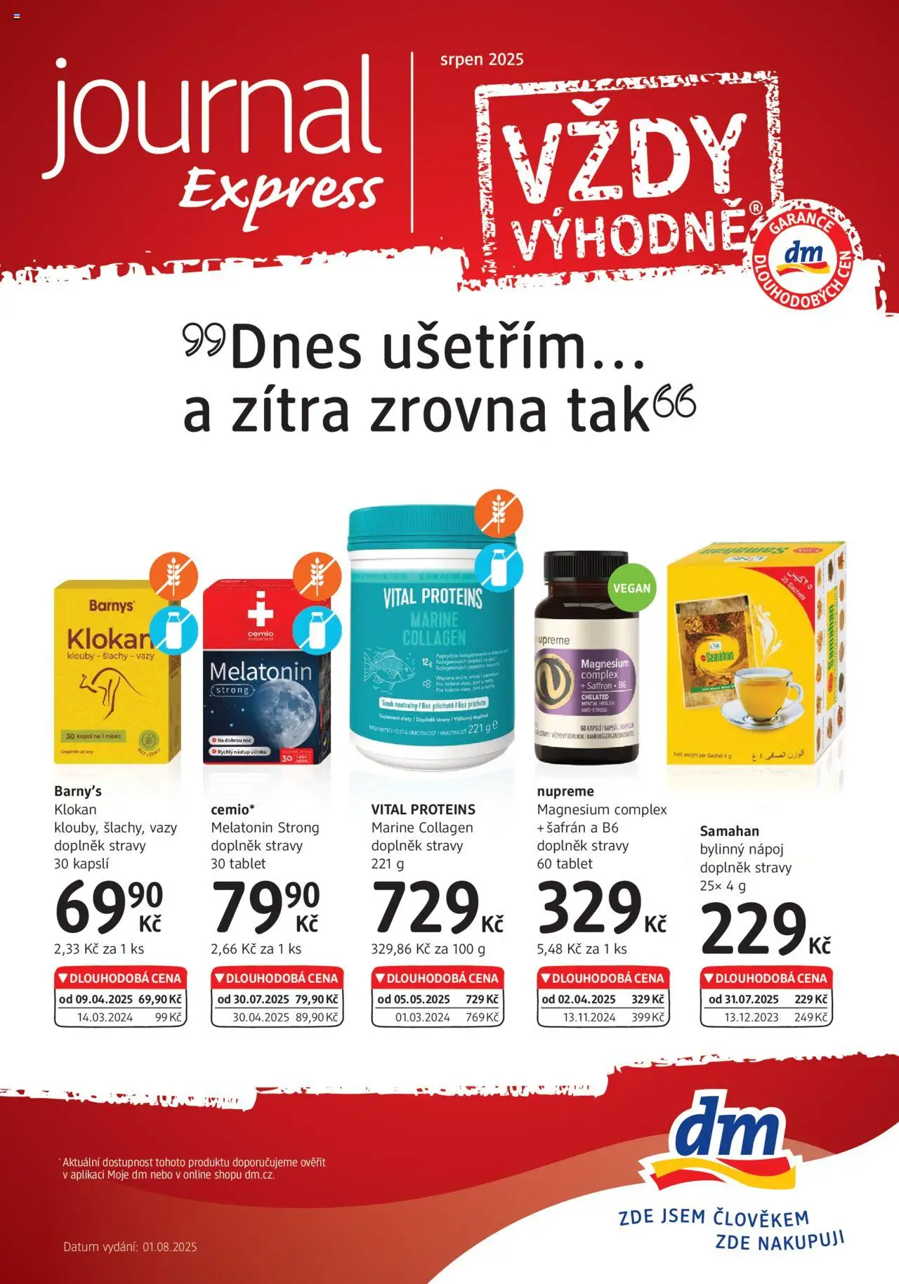  dm drogerie Leták - Express (01.08.2025 - 31.08.2025)