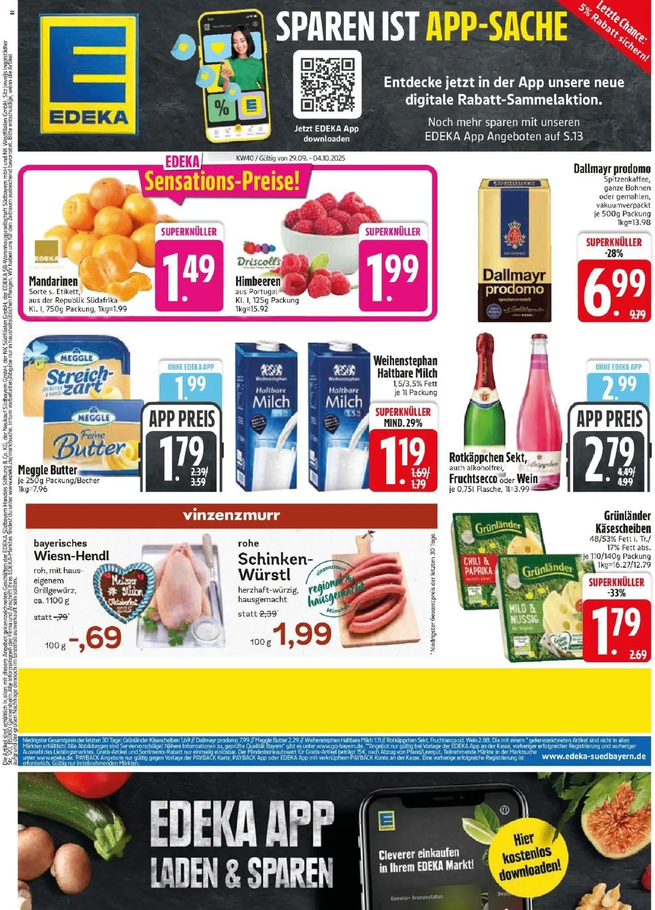 EDEKA Prospekt ab 28.09.2025 - Prospekt Unterföhring Online