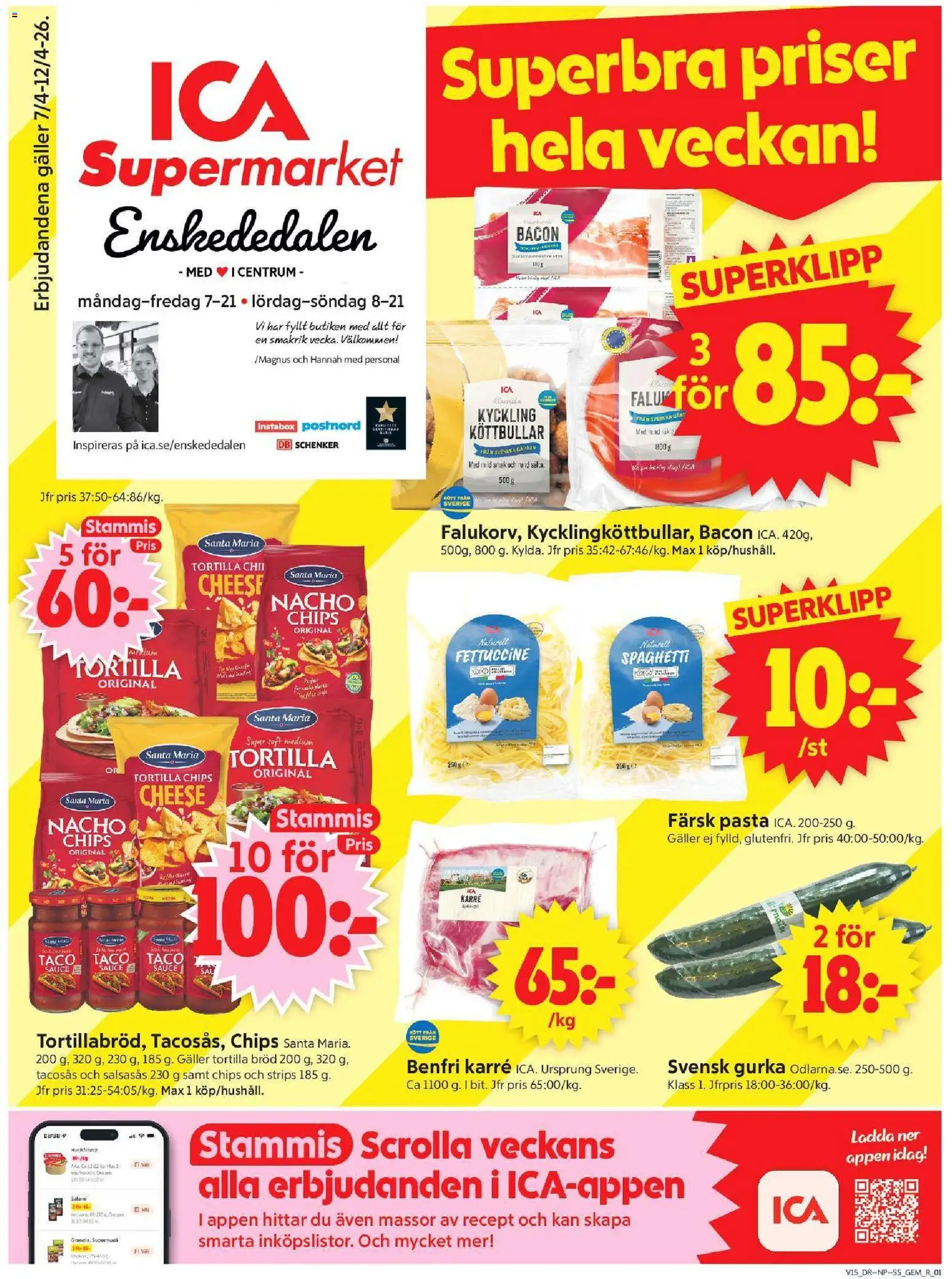 Förhandsgranska reklamblad Enskededalen från butik ICA Supermarket gäller från 06/04/2026