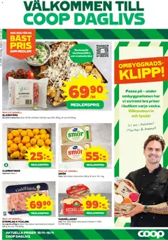 Förhandsgranska reklamblad Aktuella reklamblad Coop Daglivs från butik Coop Daglivs gäller från 10/11/2025