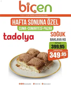 Biçen Market İndirim Baklava 09.01.2026 - Broşürünün önizlemesi