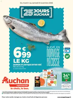Voorbeeld van 25 JOURS AUCHAN, ça continue dans votre super van winkel Auchan geldig vanaf 04/11/2025