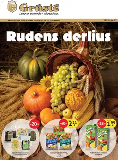 GRUSTE parduotuvės leidinio Leidinys galiojančio nuo 2025.10.11 peržiūra