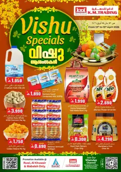 Preview of the catalogue KM Trading Vishu Special Deals of store KM Trading valid from 13 Apr, 2026