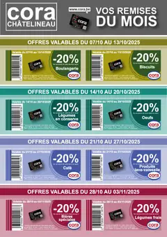 Prévisualisation de Newsletter octobre du magasin Cora formulaire valide 07/10/2025