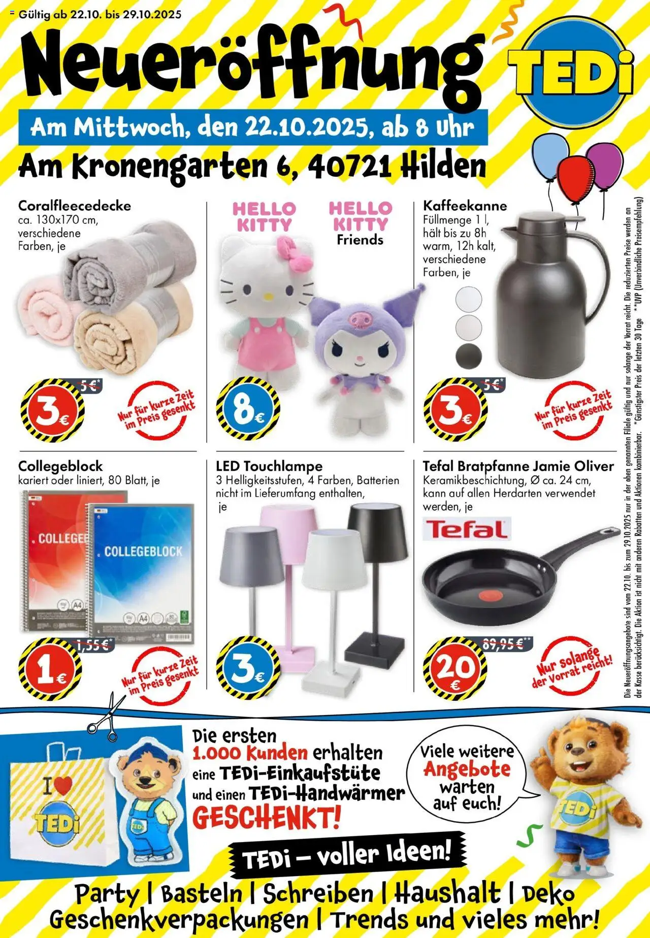 TEDi TEDi Neueröffnung in Hilden (vom 17.10.2025 - 24.10.2025)