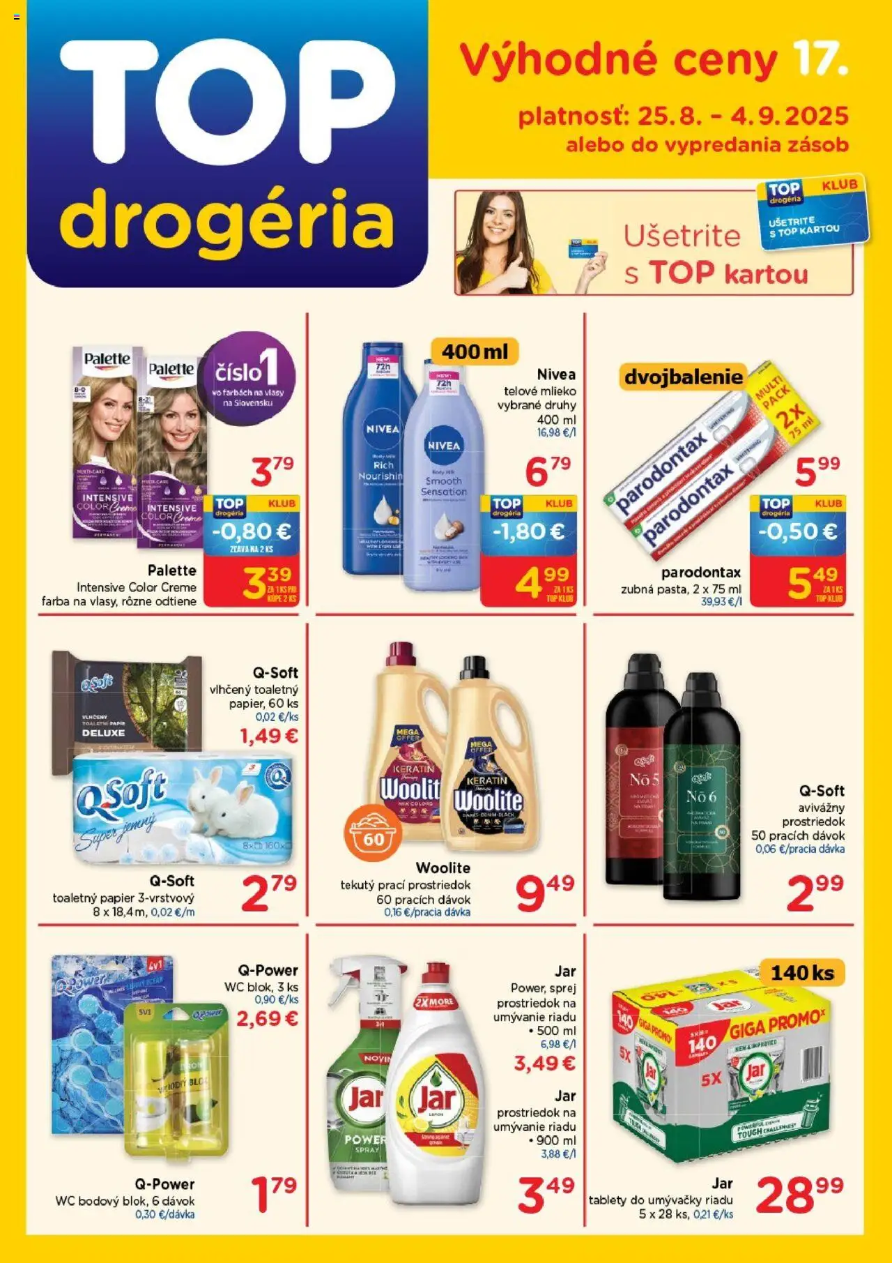 TOP Drogéria Leták (25.08. - 04.09.2025) - Akčná ponuka