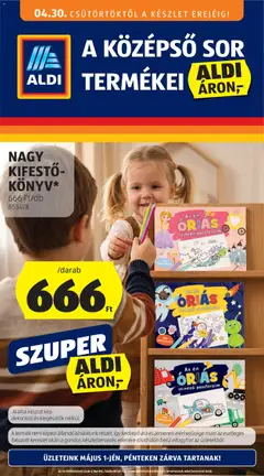 Aldi - Aldi Középső sor termékei megtekintése, amely érvényes 2026.04.30.-től