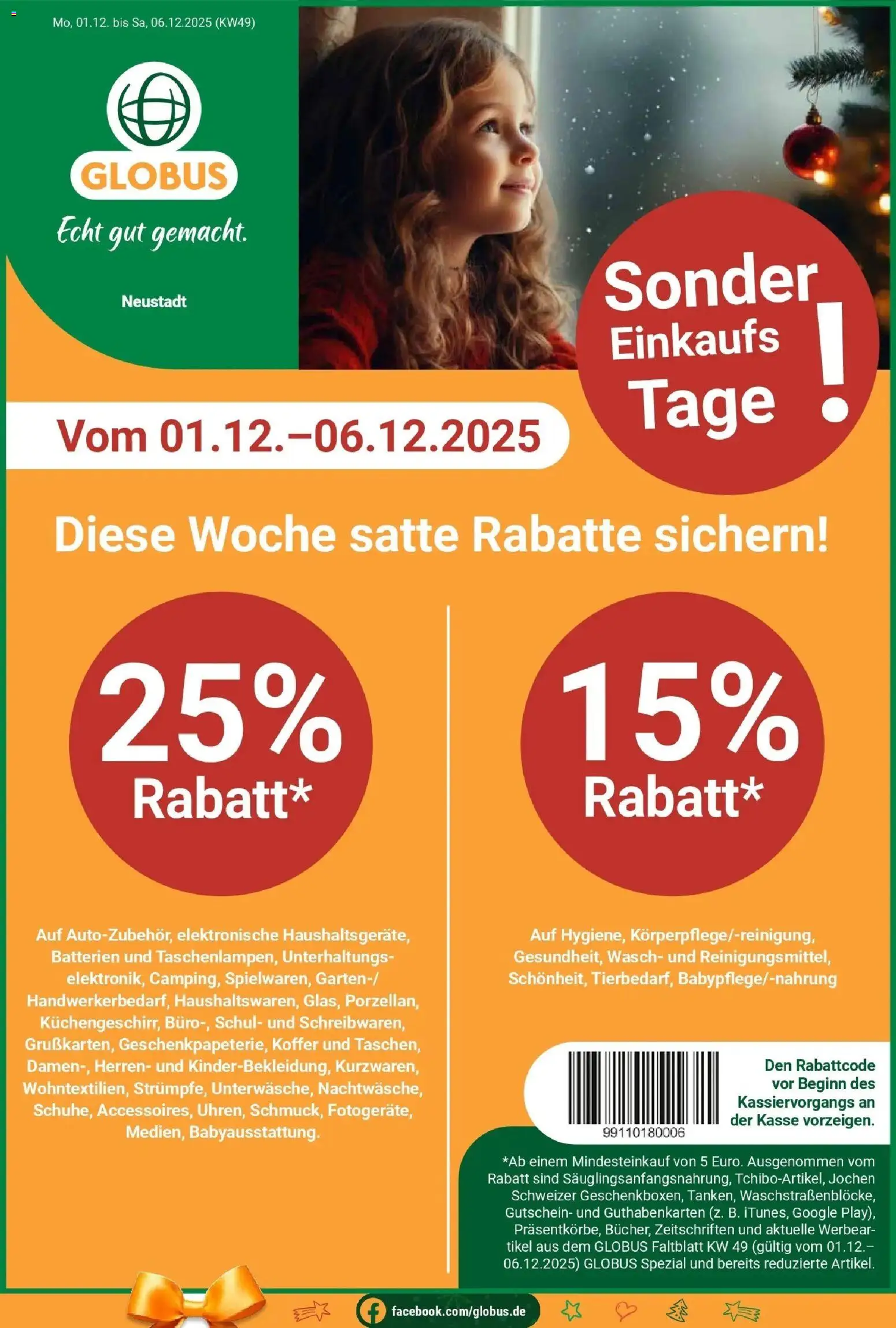 Vorschau von dem Prospekt des Geschäftes Globus, gültig ab dem 01.12.2025