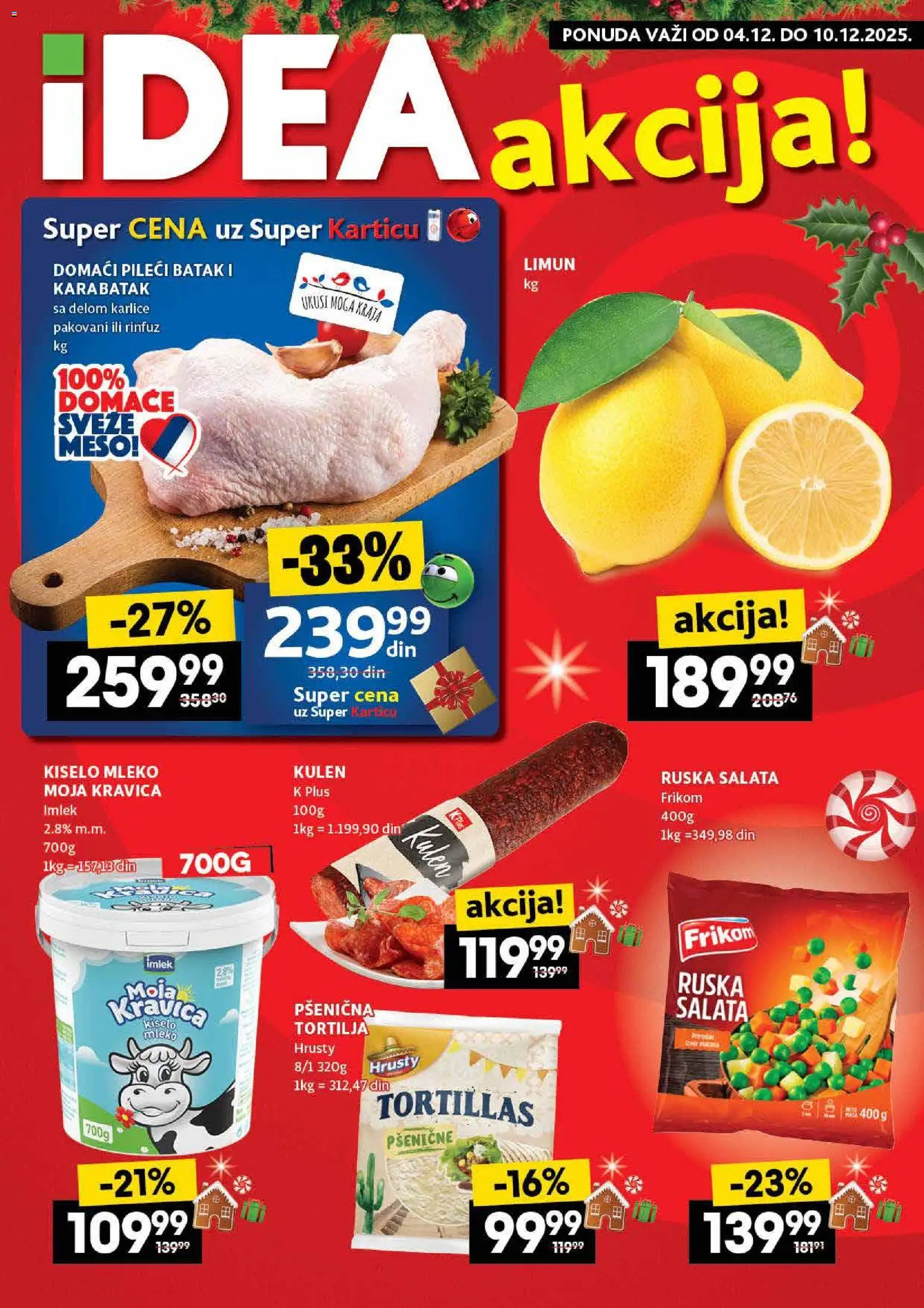 Pregled Idea kataloga - važi od 04.12.2025