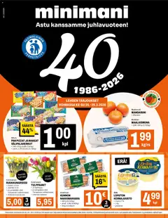 Kaupan Minimani Minimani tarjoukset esikatselu, voimassa 25/03/2026