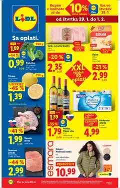 Náhľad Lidl letáku platného od 29.01.2026