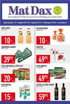 Förhandsgranska reklamblad Aktuella reklamblad Matdax från butik Matdax gäller från 25/08/2025