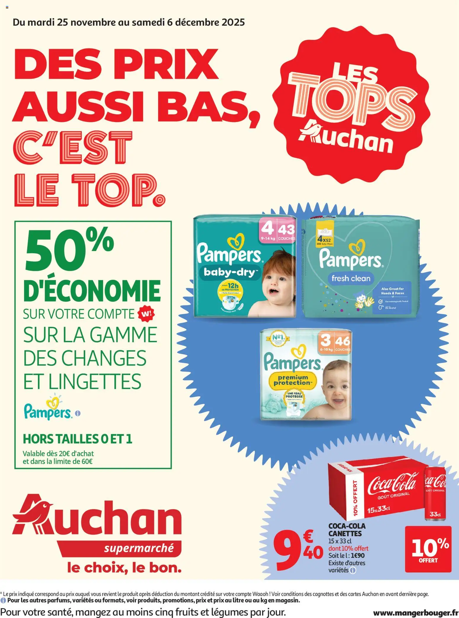 Prévisualisation de Des prix aussi bas, c'est le Top dans votre super du magasin Auchan formulaire valide 25/11/2025