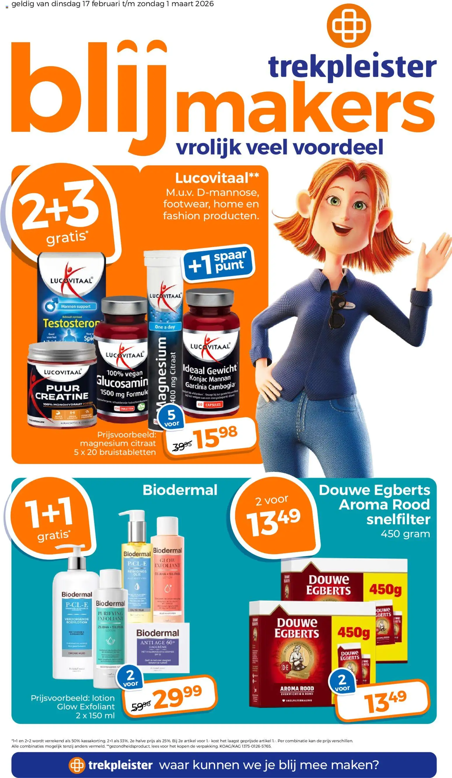 Voorbeeld van Folder van winkel Trekpleister geldig vanaf 17-02-2026 - Gewicht, Kan, Capsules, Bodylotion, Bruistabletten