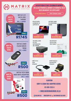 Preview of Matrix Warehouse flyer valid from 01/08/2025