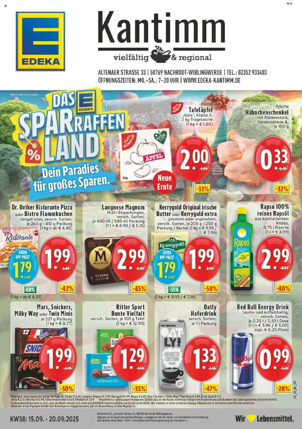 EDEKA Prospekt ab 14.09.2025 - Prospekt Nachrodt - Wilbingwerde Online