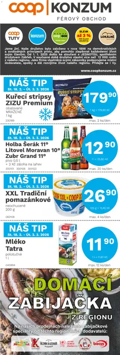 Náhled nabídky: Konzum Leták platný od 18.02.2026