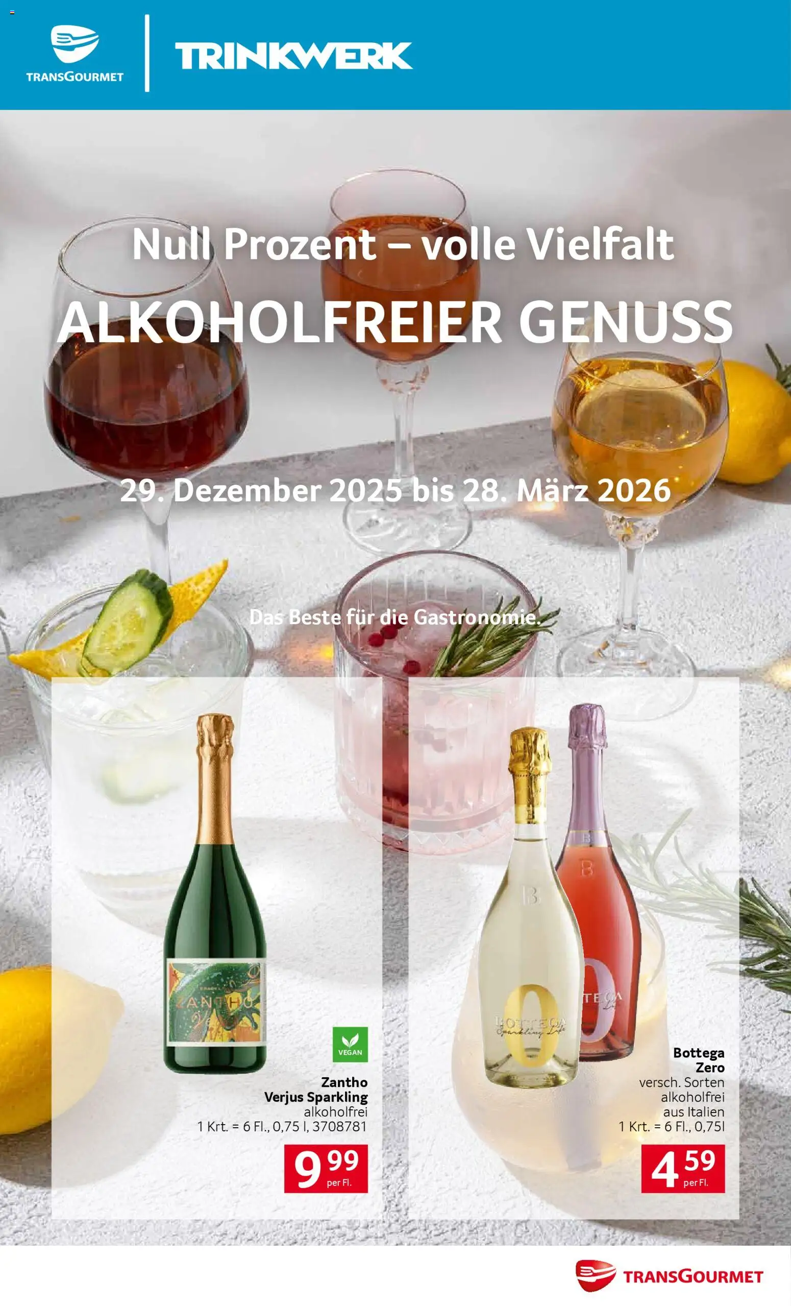 Vorschau der Angebote: Transgourmet Getränke alkoholfrei gültig ab 29.12.2025