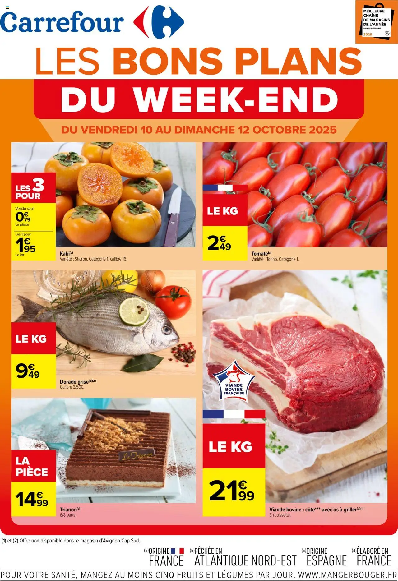 Catalogue les bons plans du week-end de la boutique Carrefour valable du 10/10/2025 - Page numéro 1
