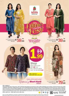 Preview of the catalogue Nesto Ethnic churidar fest of store Nesto valid from 2 Apr, 2026