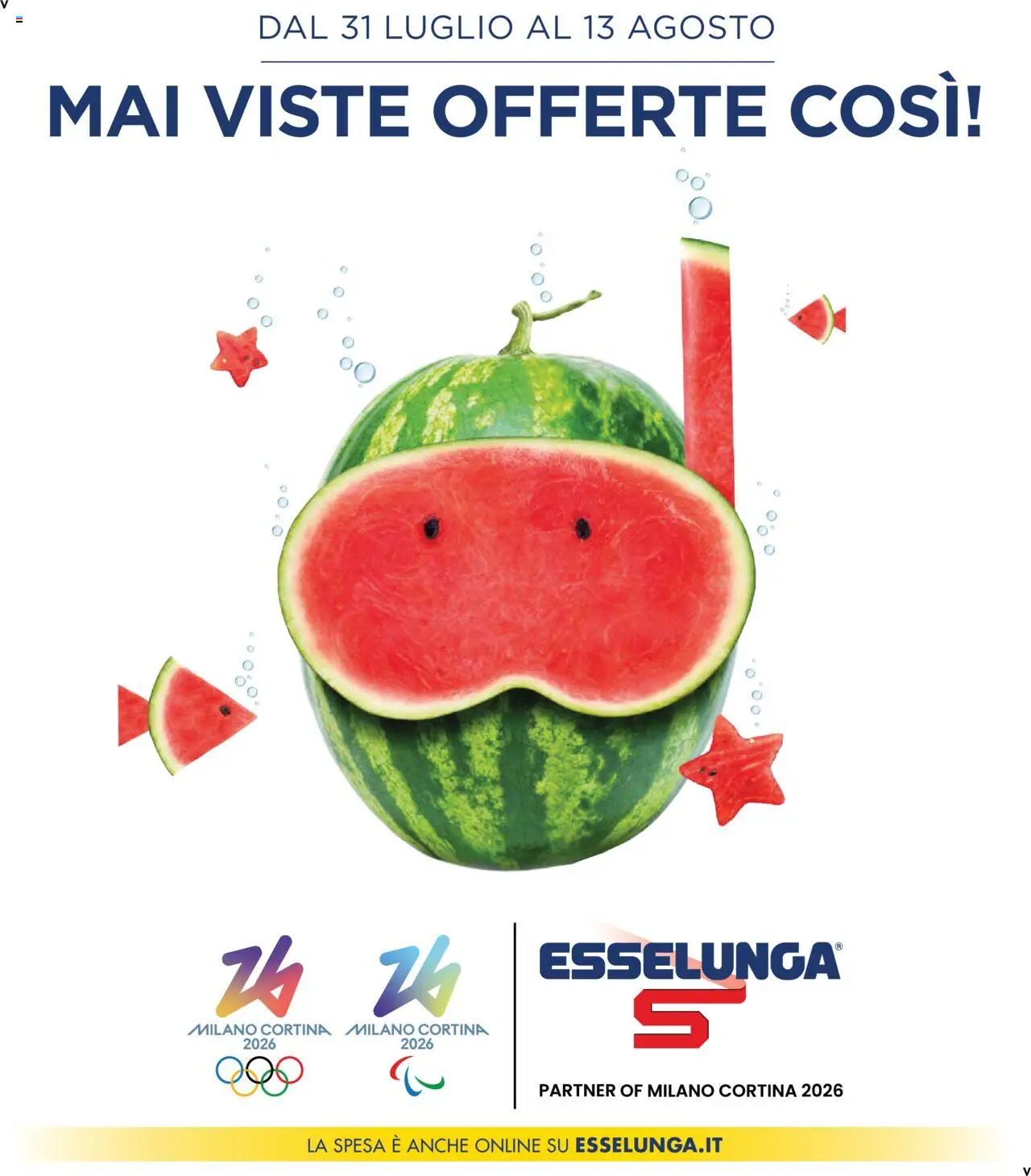 Volantino Esselunga S valido da 31/07/2025 numero di pagina 1