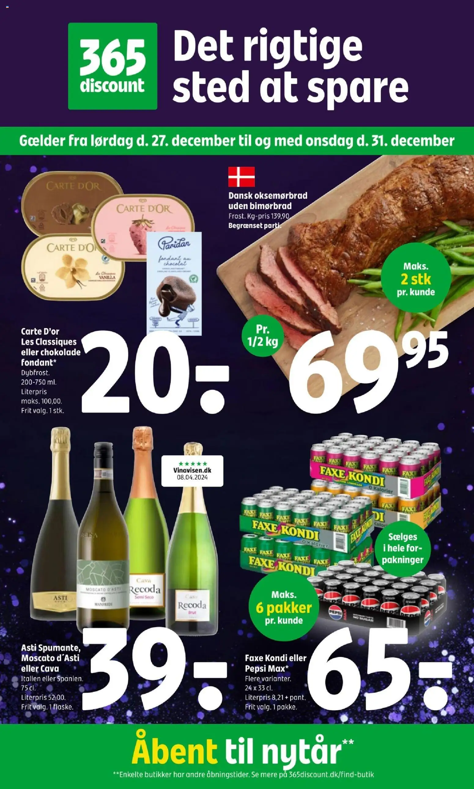 Eksempel på tilbudsavis Tilbudsavis fra butik Coop 365 gyldig fra 27/12/2025