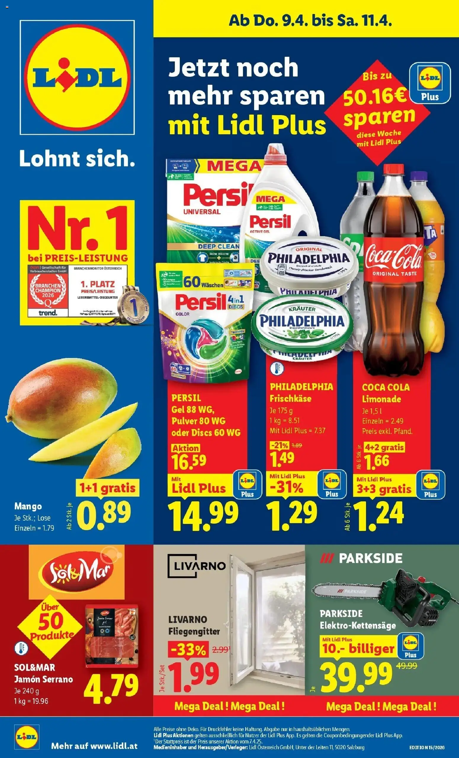 Vorschau der Angebote: Lidl Lidl Flugblatt - Jenbach, Eferding, Dornbirn gültig ab 08.04.2026