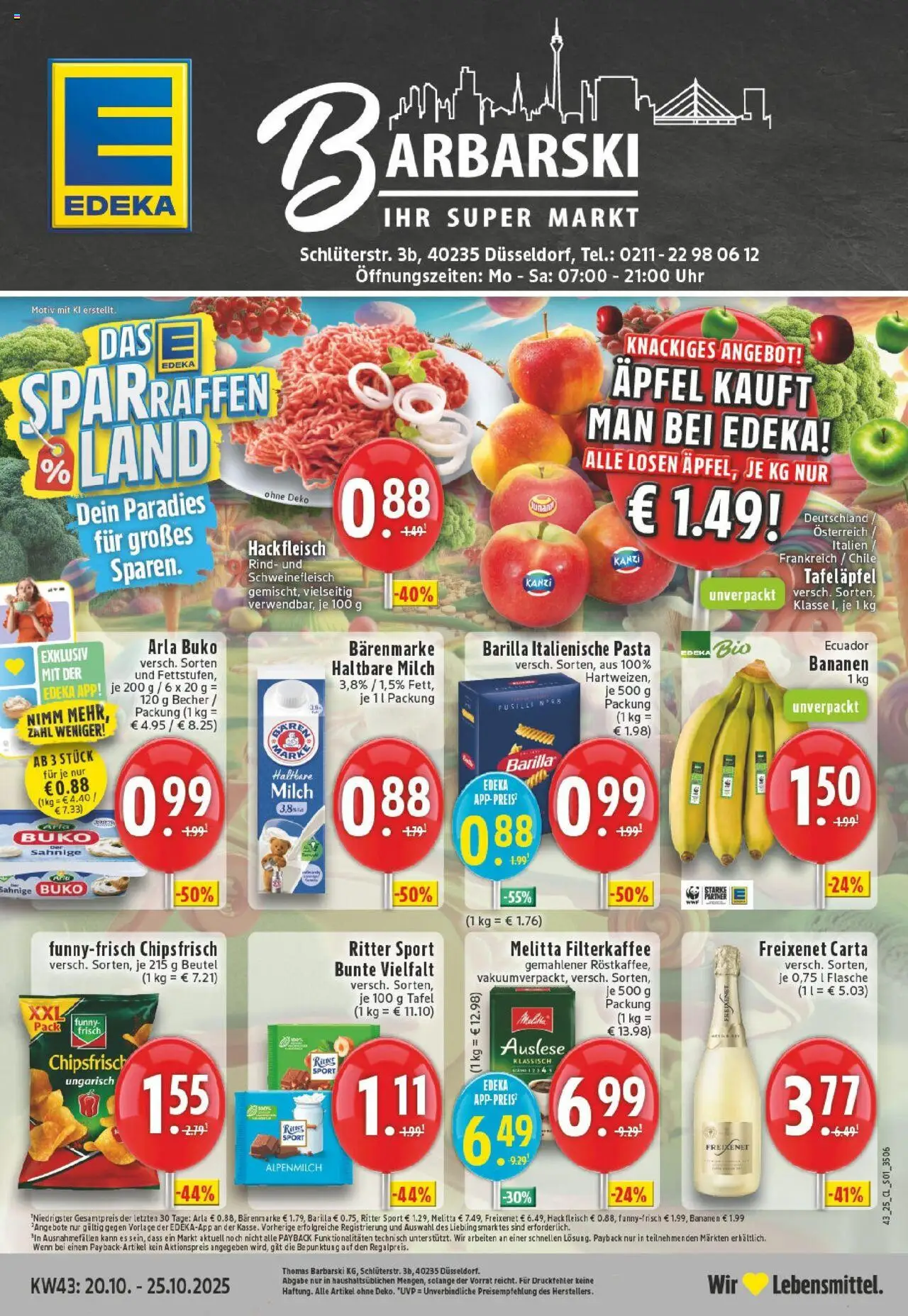 EDEKA Prospekt ab 19.10.2025 - Prospekt Düsseldorf Online
