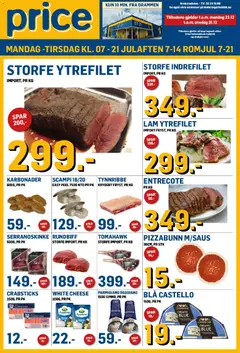Forhåndsvis Kundeavis fra butikk Price Lagerbutikk gyldig fra 22/12/2025