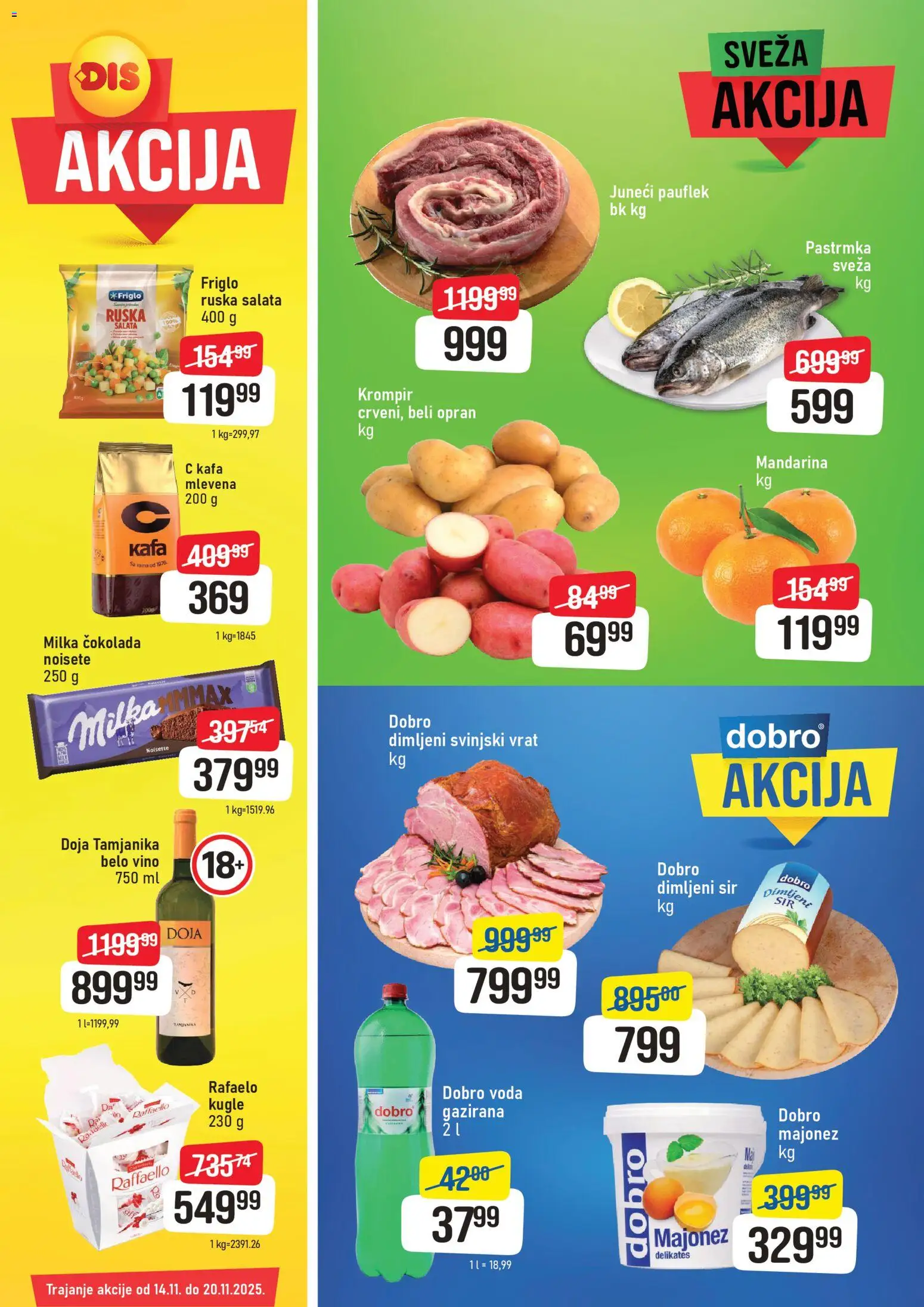 Pregled DIS kataloga - važi od 14.11.2025