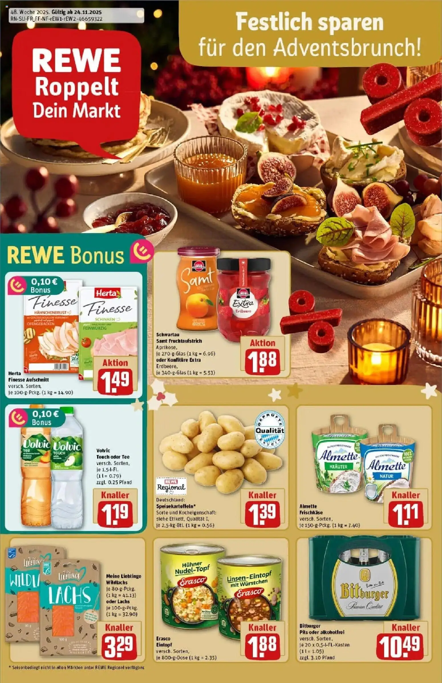 Vorschau von dem Prospekt des Geschäftes Rewe, gültig ab dem 23.11.2025