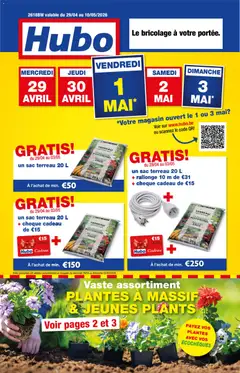 Prévisualisation de Hubo Publicité du magasin Hubo formulaire valide 29/04/2026