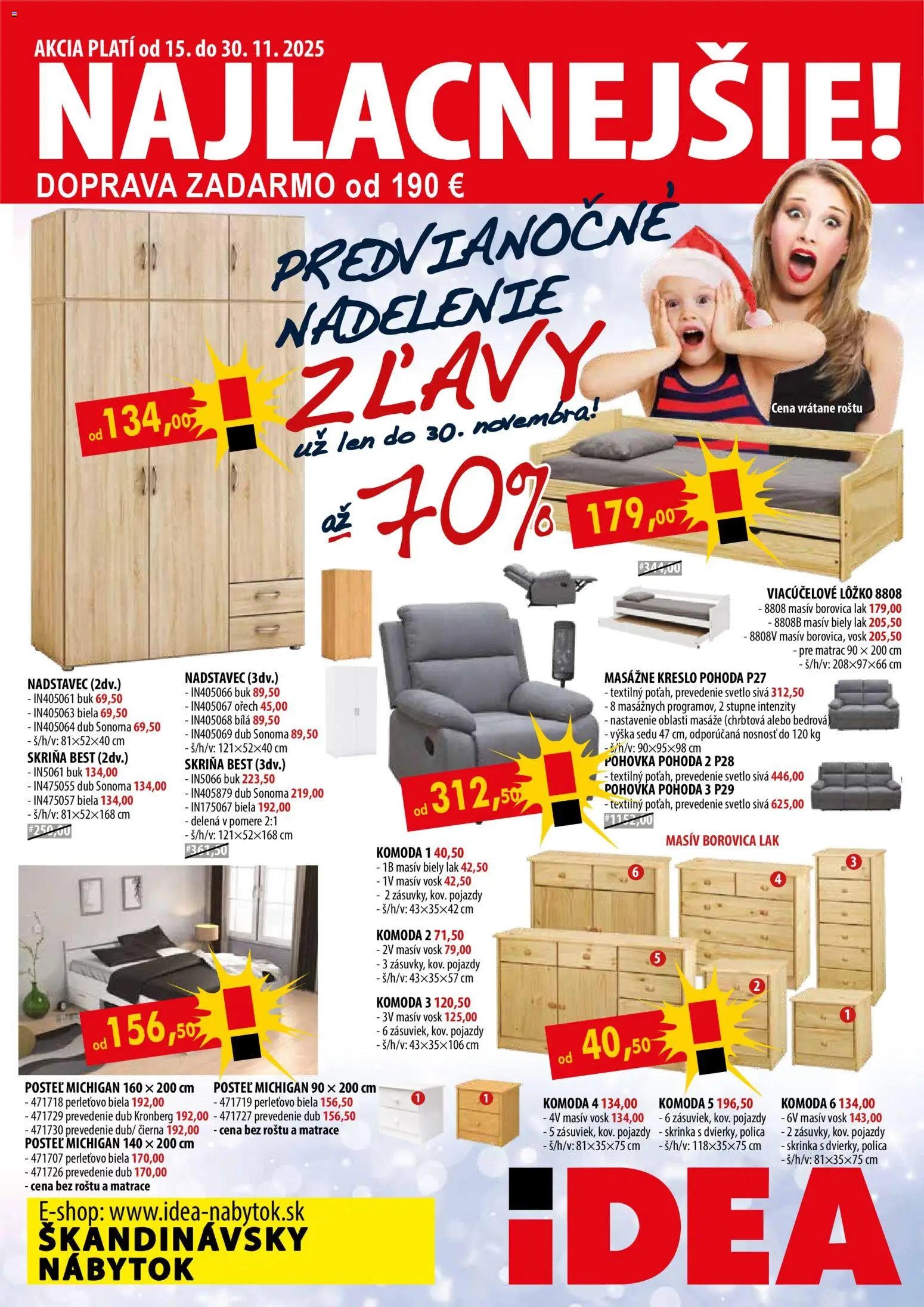 Náhľad IDEA nábytok letáku platného od 15.11.2025