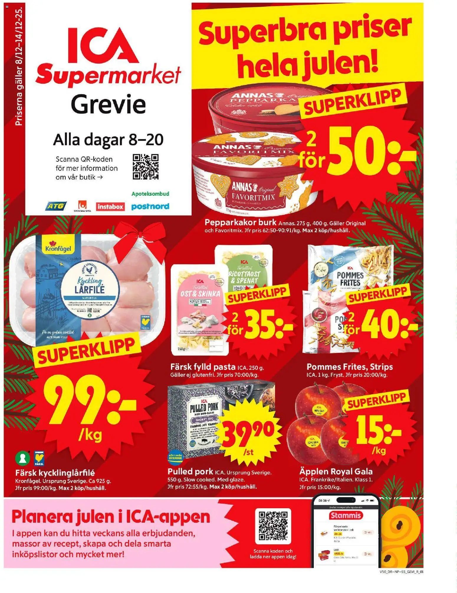 Förhandsgranska reklamblad Grevie från butik ICA Supermarket gäller från 08/12/2025