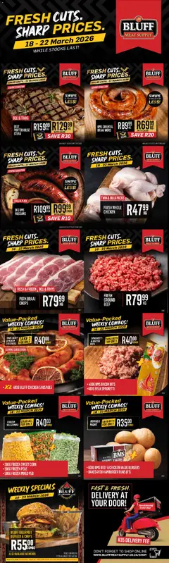 Preview of Bluff Meat Supply flyer valid from 18/03/2026