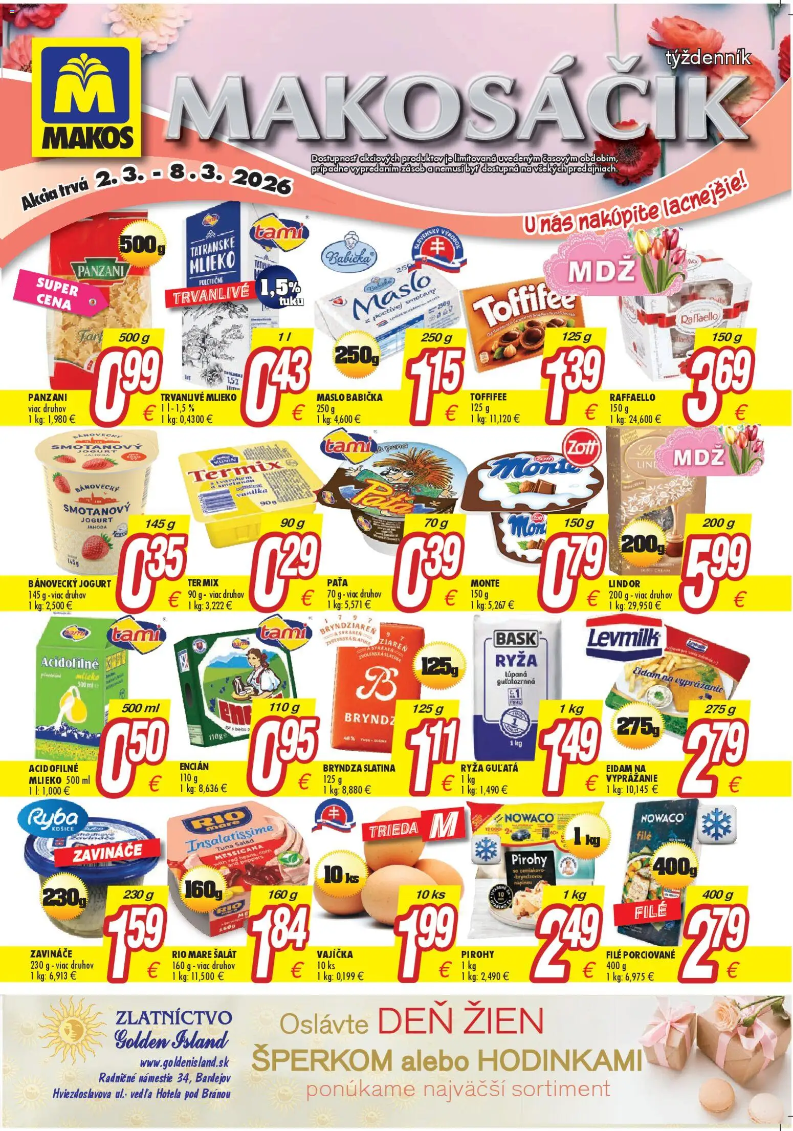 Náhľad Makos letáku platného od 02.03.2026