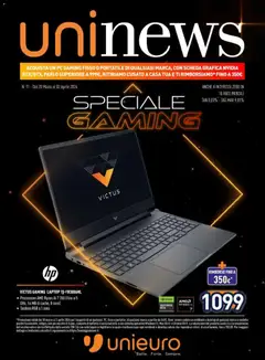 Anteprima dell'opuscolo Unieuro volantino Gaming dal negozio Unieuro valido da 20/03/2026