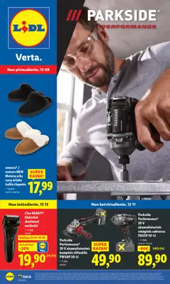 LIDL parduotuvės leidinio Leidinys - Ne maisto prekių pasiūlymai galiojančio nuo 2025.12.08 peržiūra