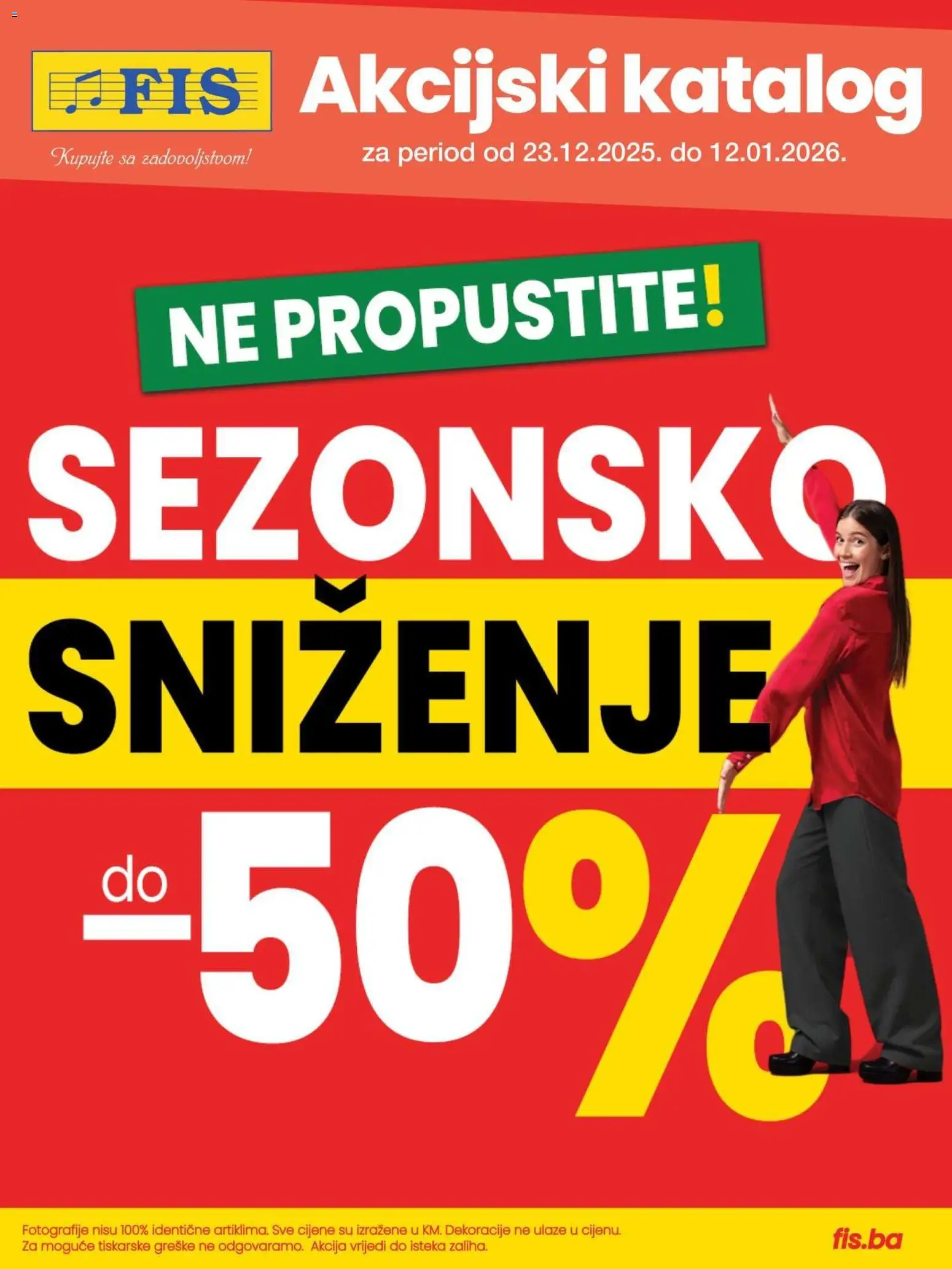 Pregled letka Katalog trgovine FIS vrijedi od 2025.12.23