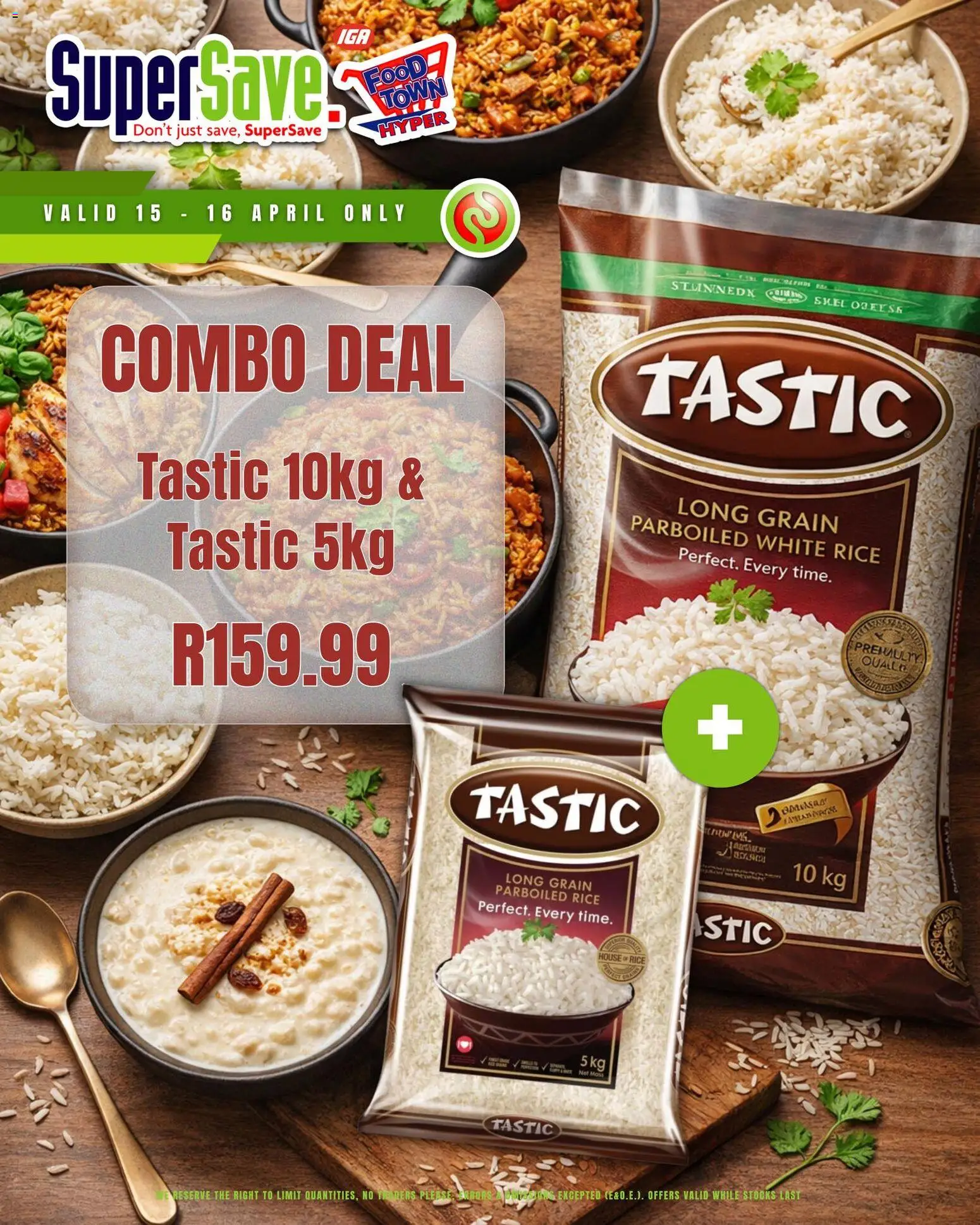 Preview of Super Save flyer valid from 15/04/2026 - Rice