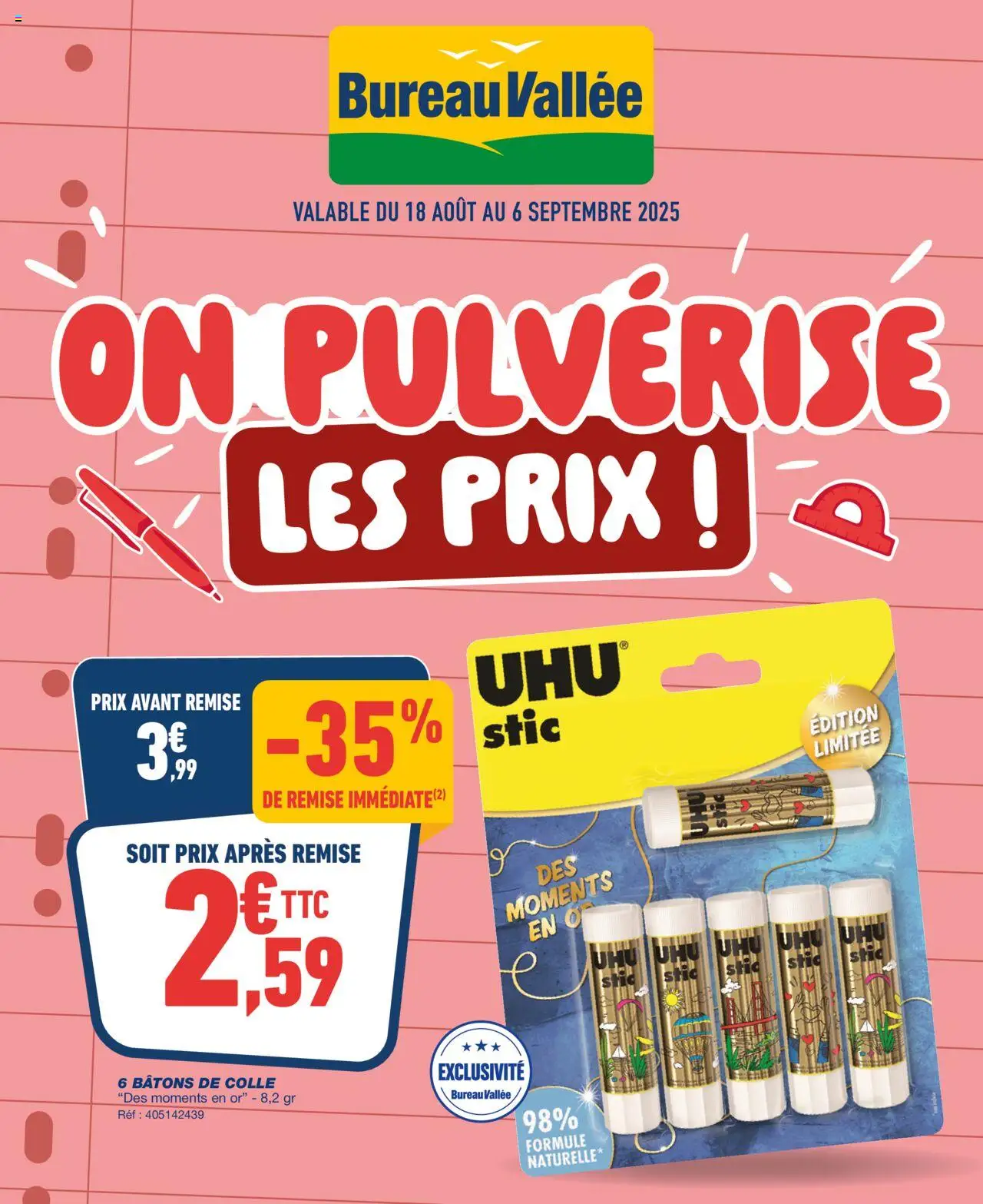 Catalogue de la boutique Bureau Vallée valable du 18/08/2025 - Page numéro 1