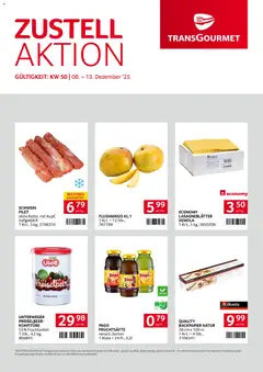 Vorschau der Angebote: Transgourmet Zustellaktion gültig ab 08.12.2025